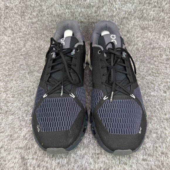 ✅On Cloudflyer Mens 11.5M Athletic Running Sneakers Black/Blue/Gray✅ No Insoles - Picture 4 of 12